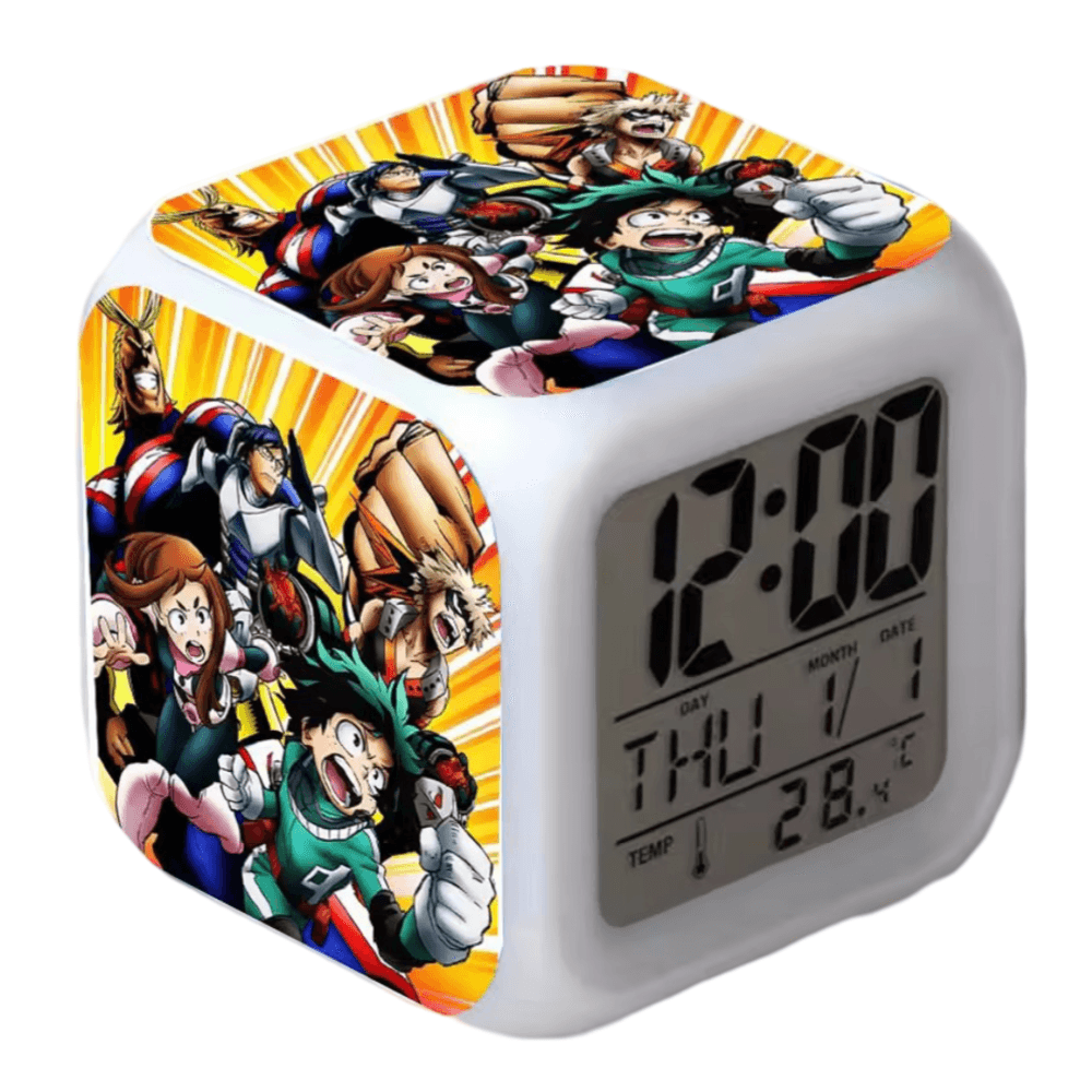 Anime My Hero Academia Characters Printed LED Digital Clock
