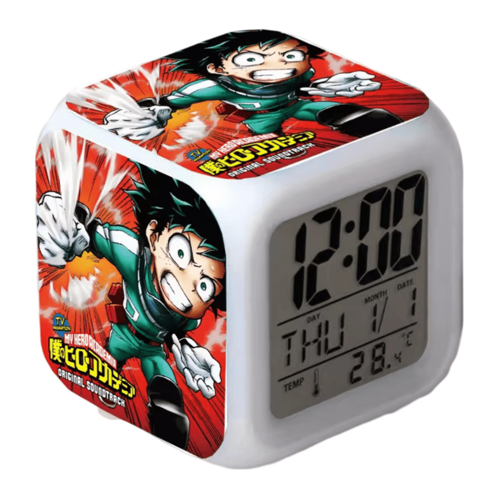 Anime My Hero Academia Original Soundtrack Printed Digital Clock