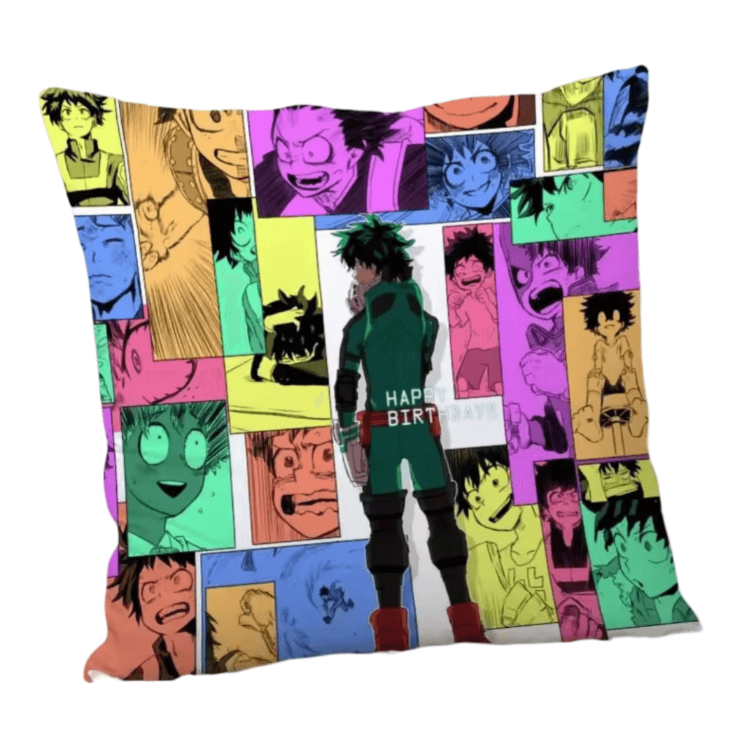 My Hero Academia Anime Izuku Midoriya Flannel Pillowcase
