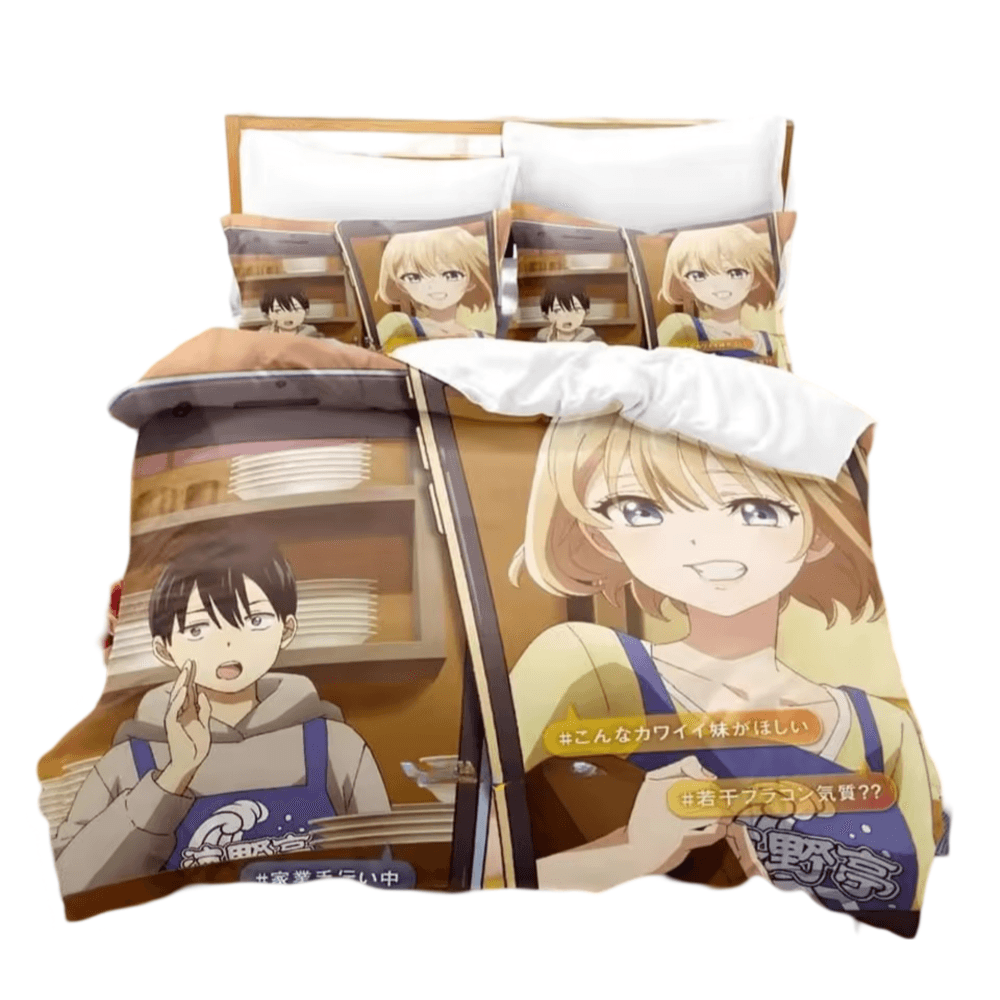Anime Erika Amano And Nagi Umino Bedding Set