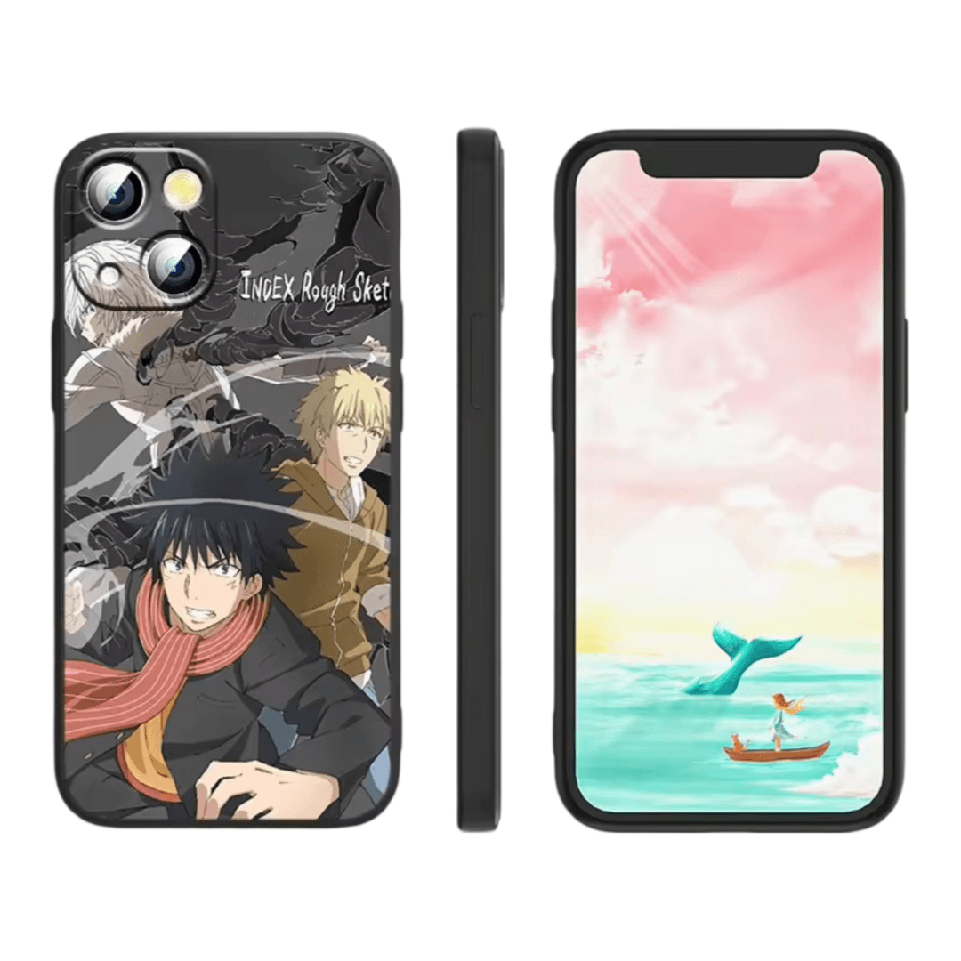 Anime A Certain Magical Index Kamijou Touma With Friends iPhone Case