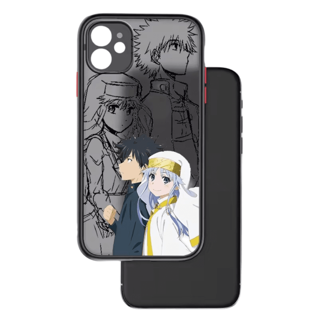 Anime A Certain Magical Index Kamijou Touma And Index Apple iPhone Case