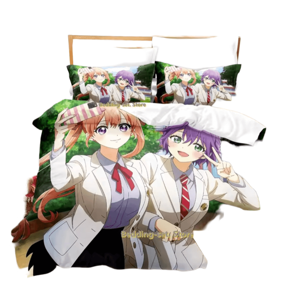 Anime Hiro Segawa And Erika Amano Bedding Set