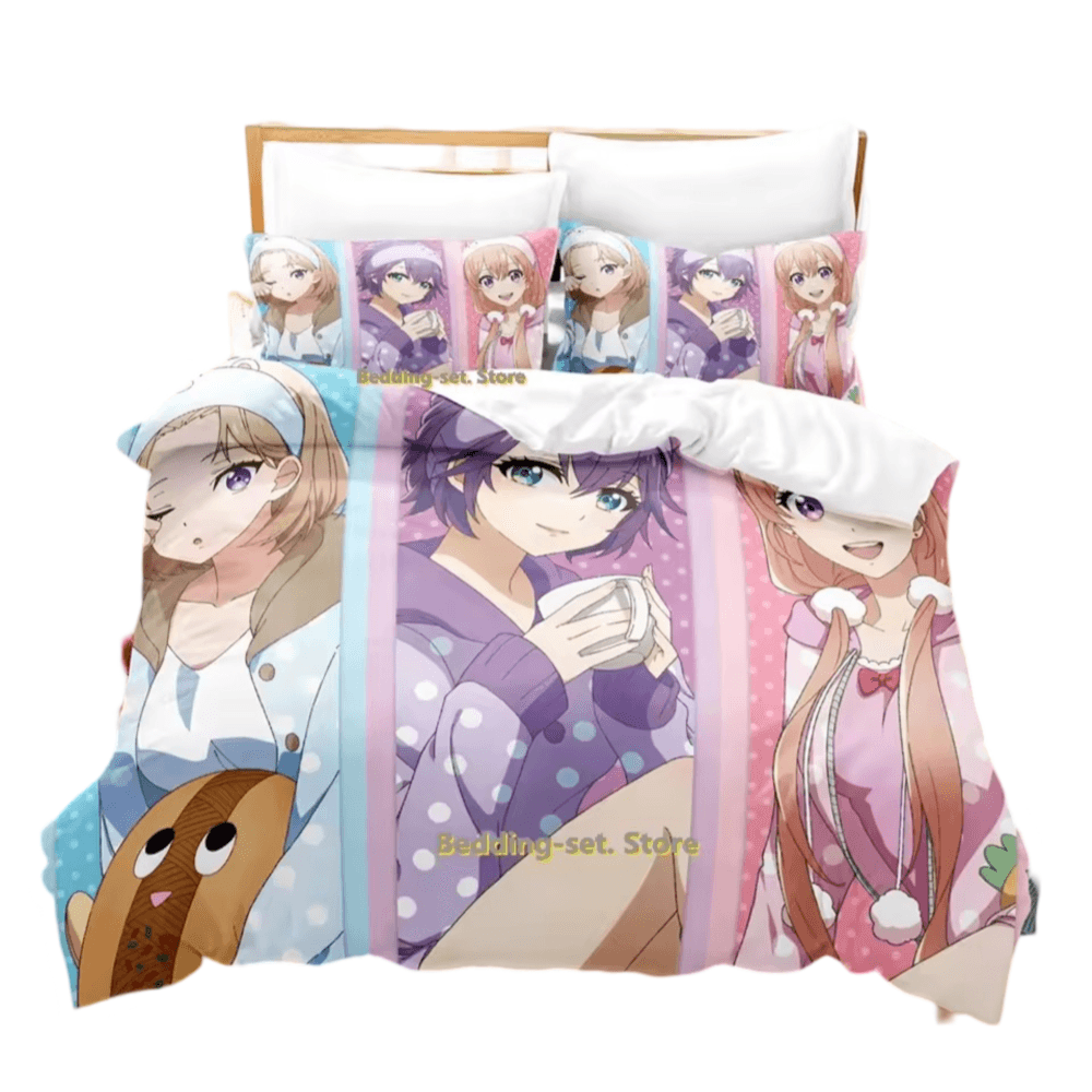 Anime A Couple Of Cuckoos 3D Print Bedding Set