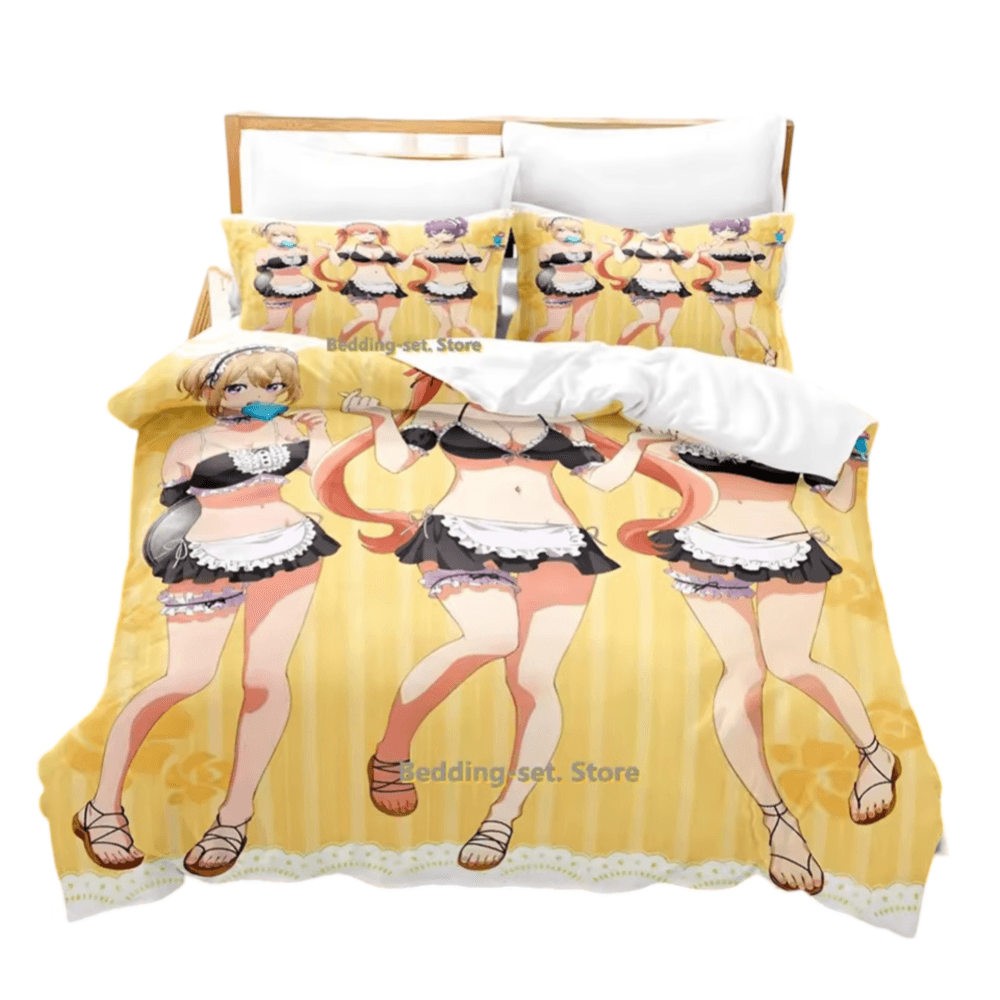 Anime A Couple Of Cuckoos Character 3D Print Bedding Set