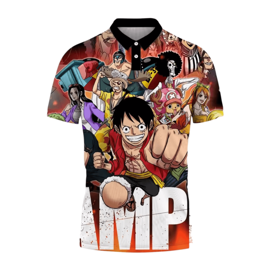 Anime One Piece Character Printed T-Shirt