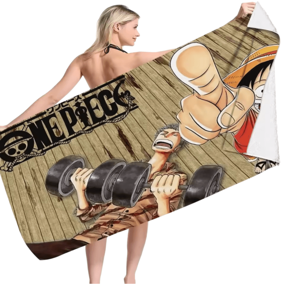 Anime One Piece Luffy And Roronoa Zoro Bath Towel
