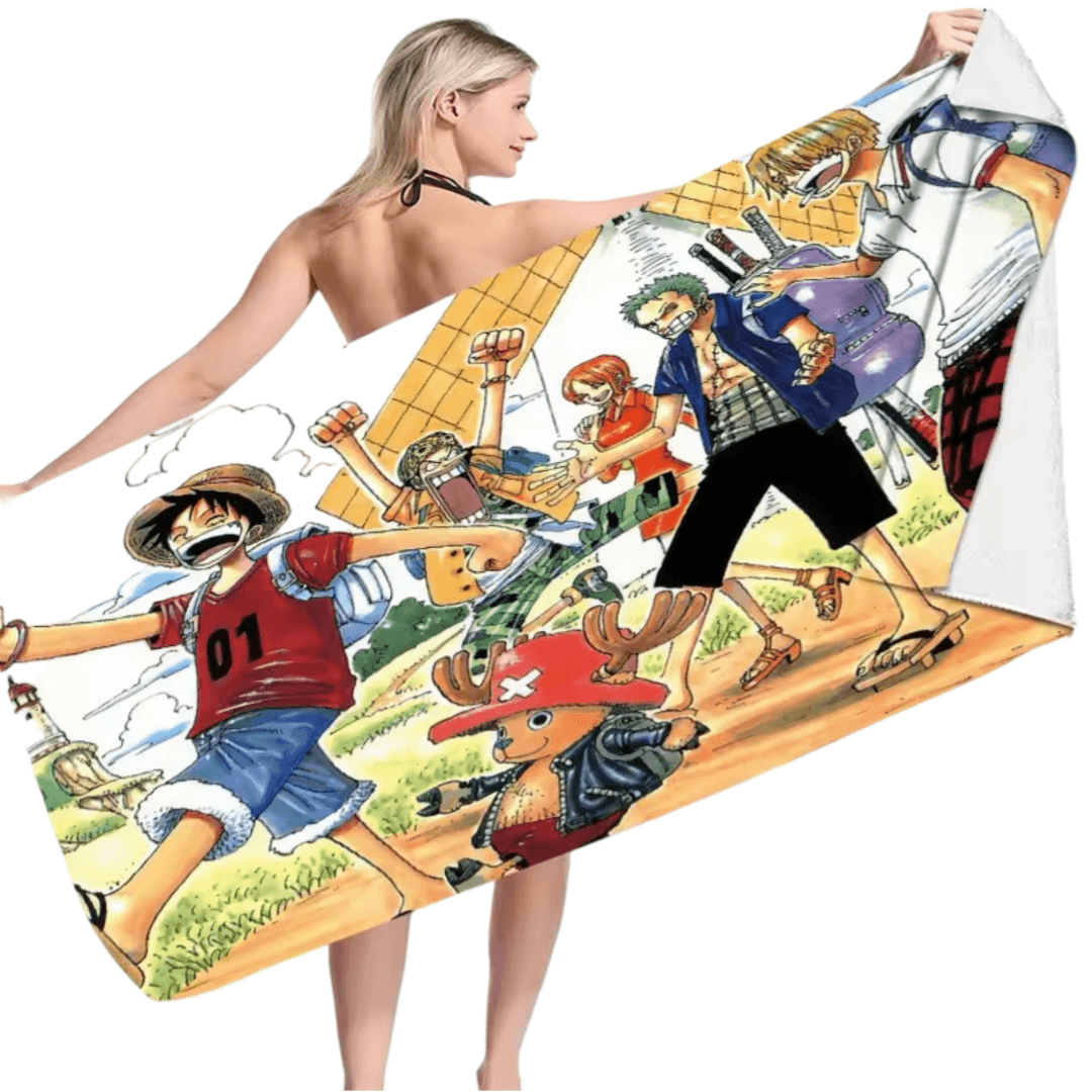Anime One Piece Character Bath Towel