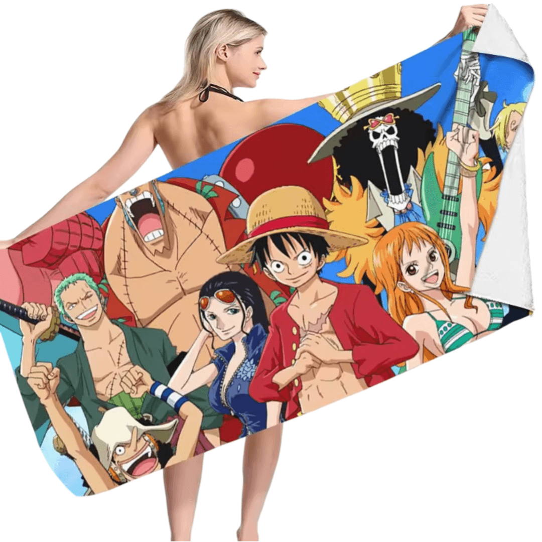 Anime One Piece Character Beach Bath Towel