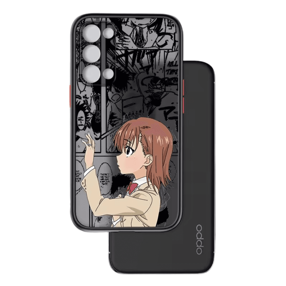 A Certain Magical Index Anime Mikoto Misaka Frosted Translucent Phone Case For OPPO
