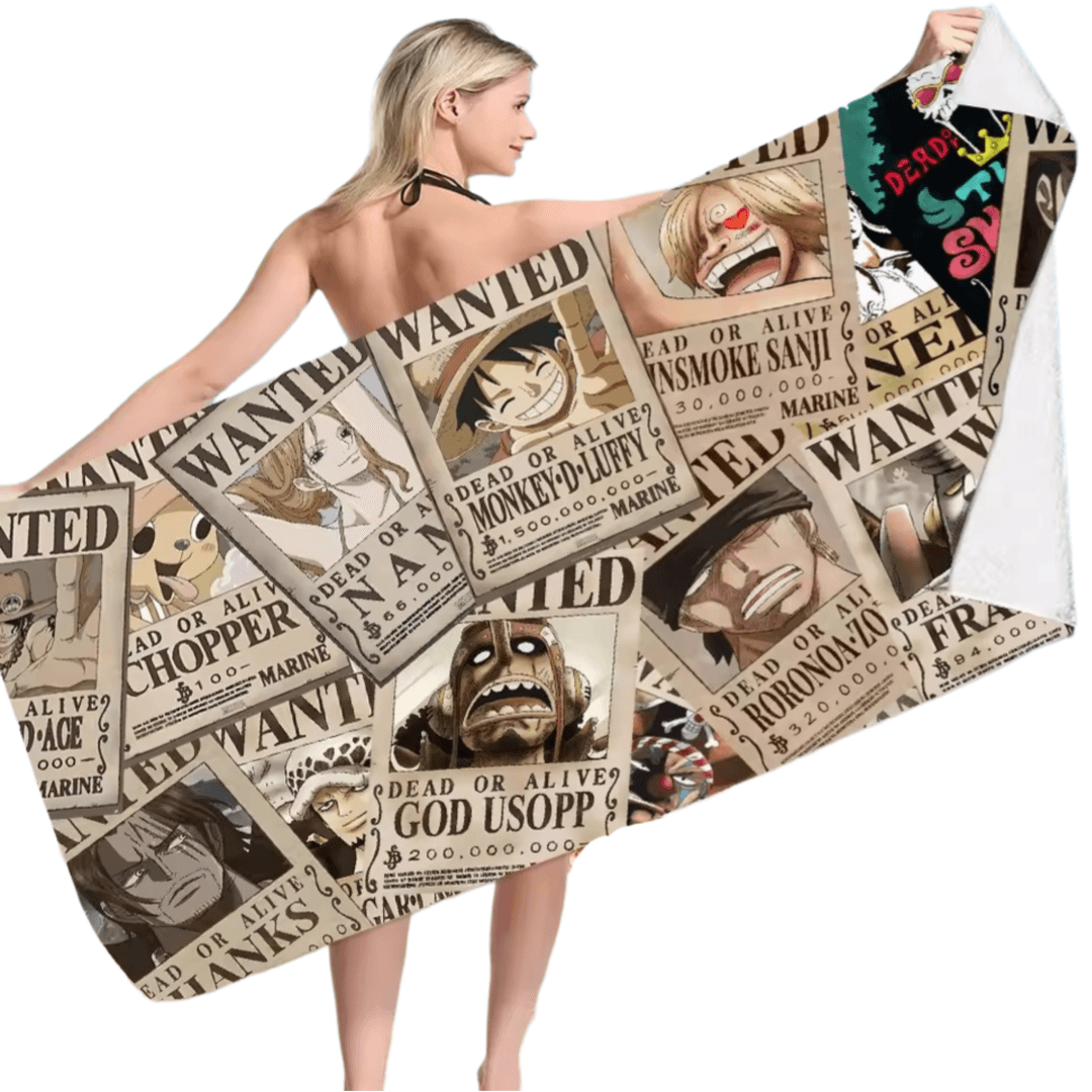 One Piece Character Dead Or Alive Anime Bath Towel