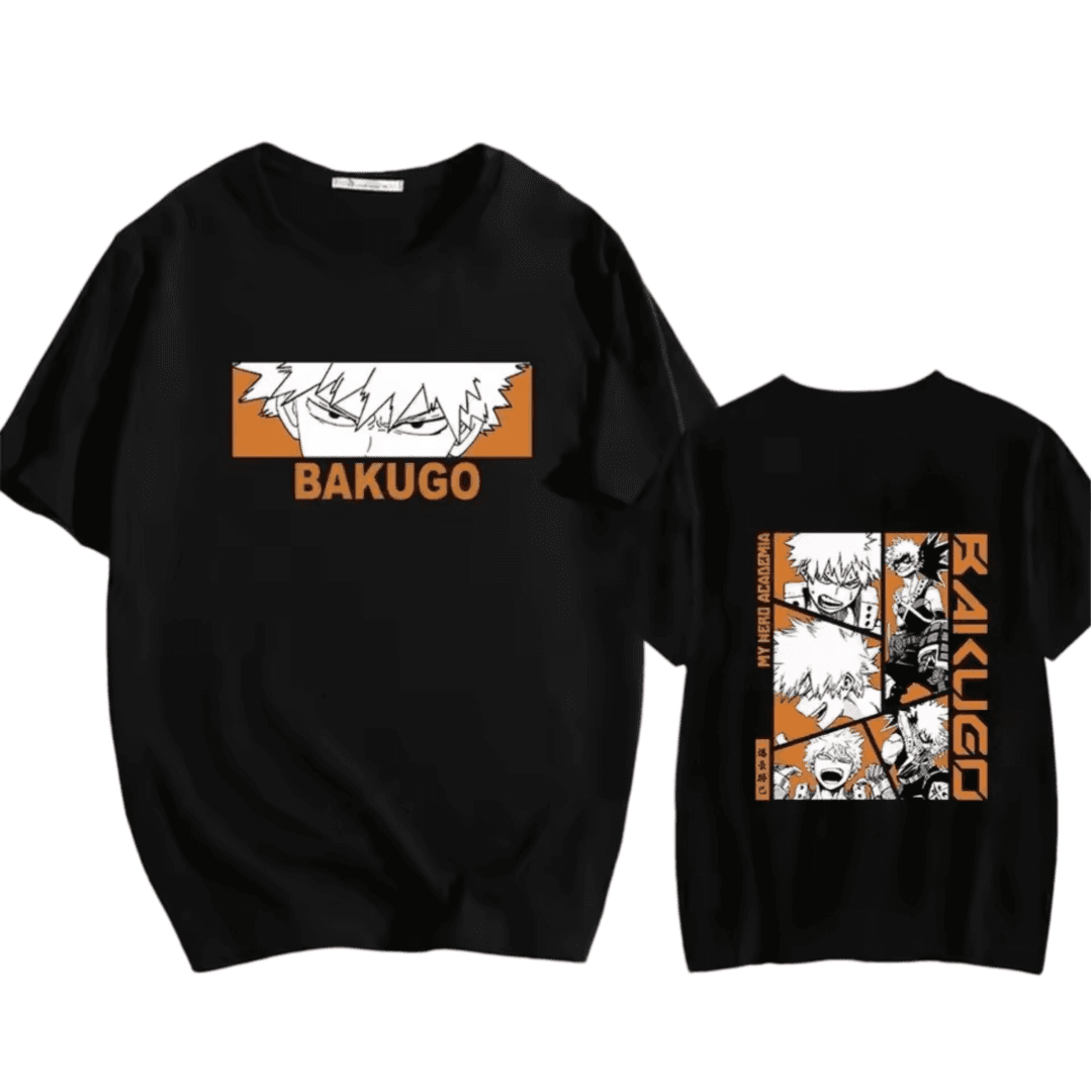 Anime My Hero Academia Katsuki Bakugo Casual T-Shirt