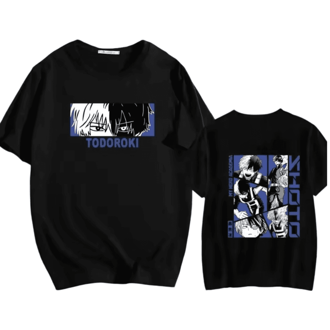 Anime My Hero Academia Shoto Todoroki Casual T-Shirt