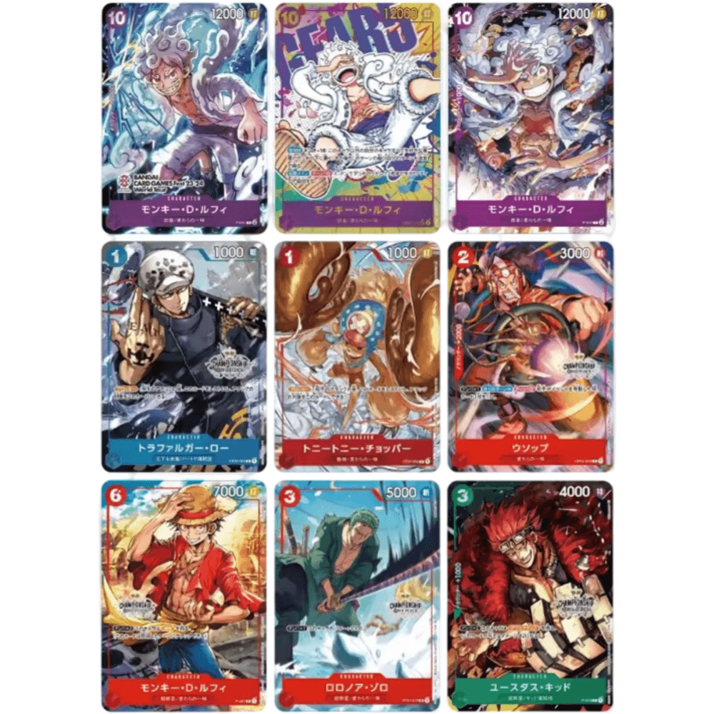 9Pcs/set OPCG One Piece Anime Collection Cards