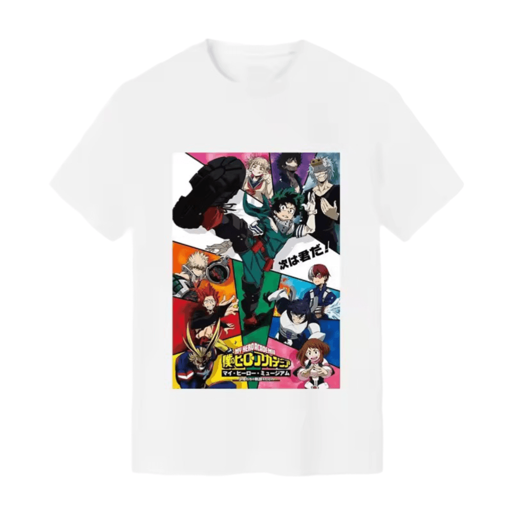 Anime My Hero Academy Characters Printed T-Shirt — detail 1