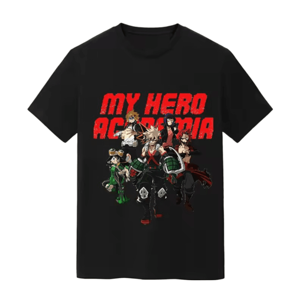 My Hero Academy Anime Characters Printed Short Sleeve T-Shirt