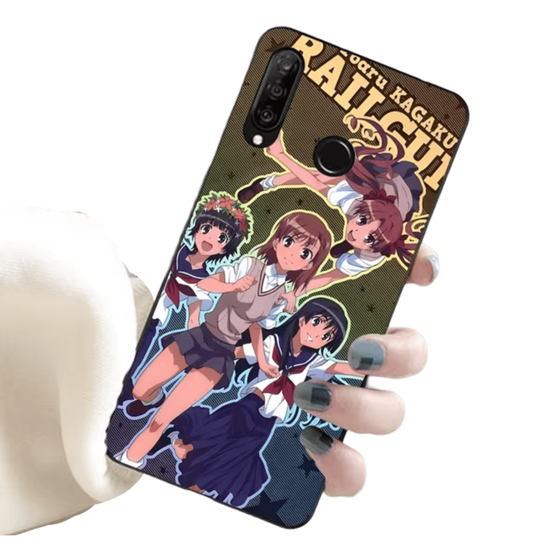A Certain Magical Index Anime Mikoto Misaka With Friends Huawei Honor Phone Case