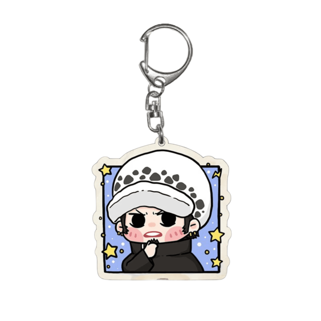 Anime One Piece Trafalgar D. Water Law Keychain Pendant