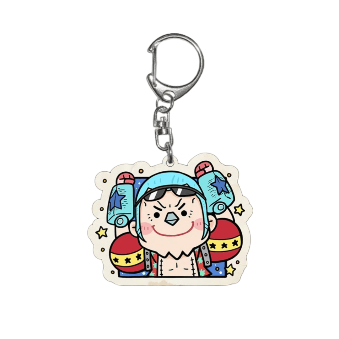 Anime One Piece Franky Keychain Pendant
