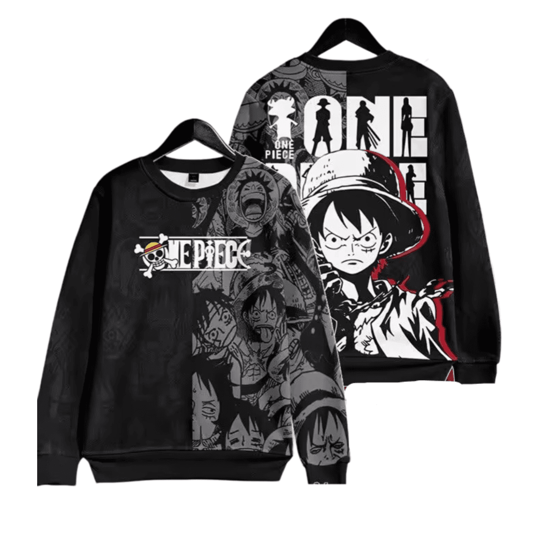 Anime One Piece Monkey D. Luffy Casual Sweatshirt