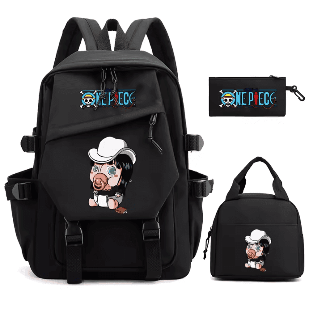 3Pcs/set One Piece Anime Baby Nico Robin Backpack