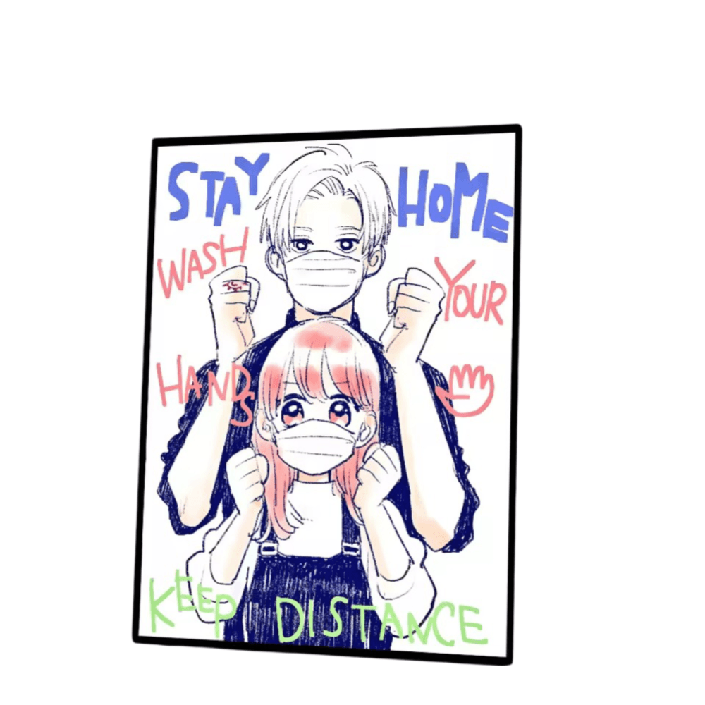 Anime A Sign Of Affection Vintage Yuki And Itsuomi Sticky Wall Poster
