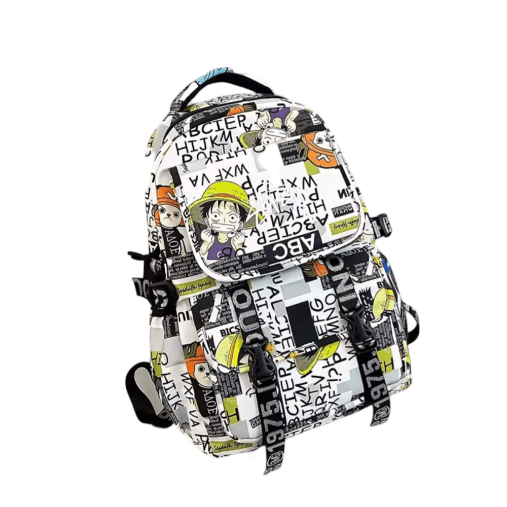 Anime One Piece Luffy With Chopper Student Backpack
