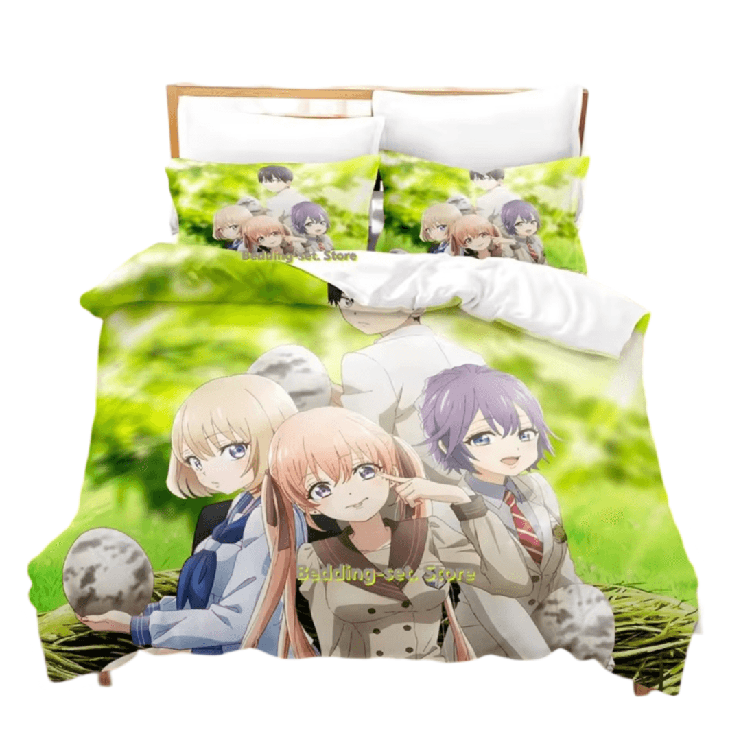 A Couple Of Cuckoos Anime Erika Amano With Friends Bedding Set