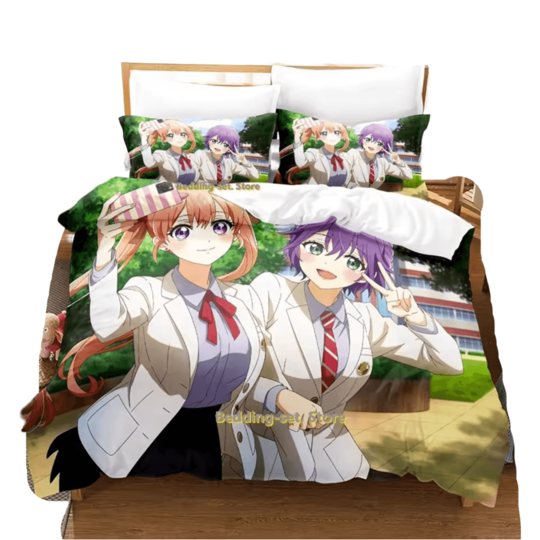 Anime A Couple Of Cuckoos Hiro Segawa And Erika Amano Bedding Set