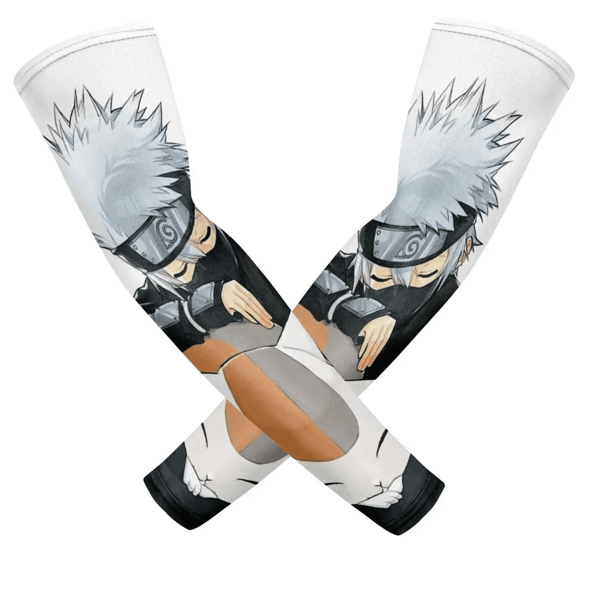 Anime Naruto Kakashi Hatake UV Sun Protection Arm Sleeves