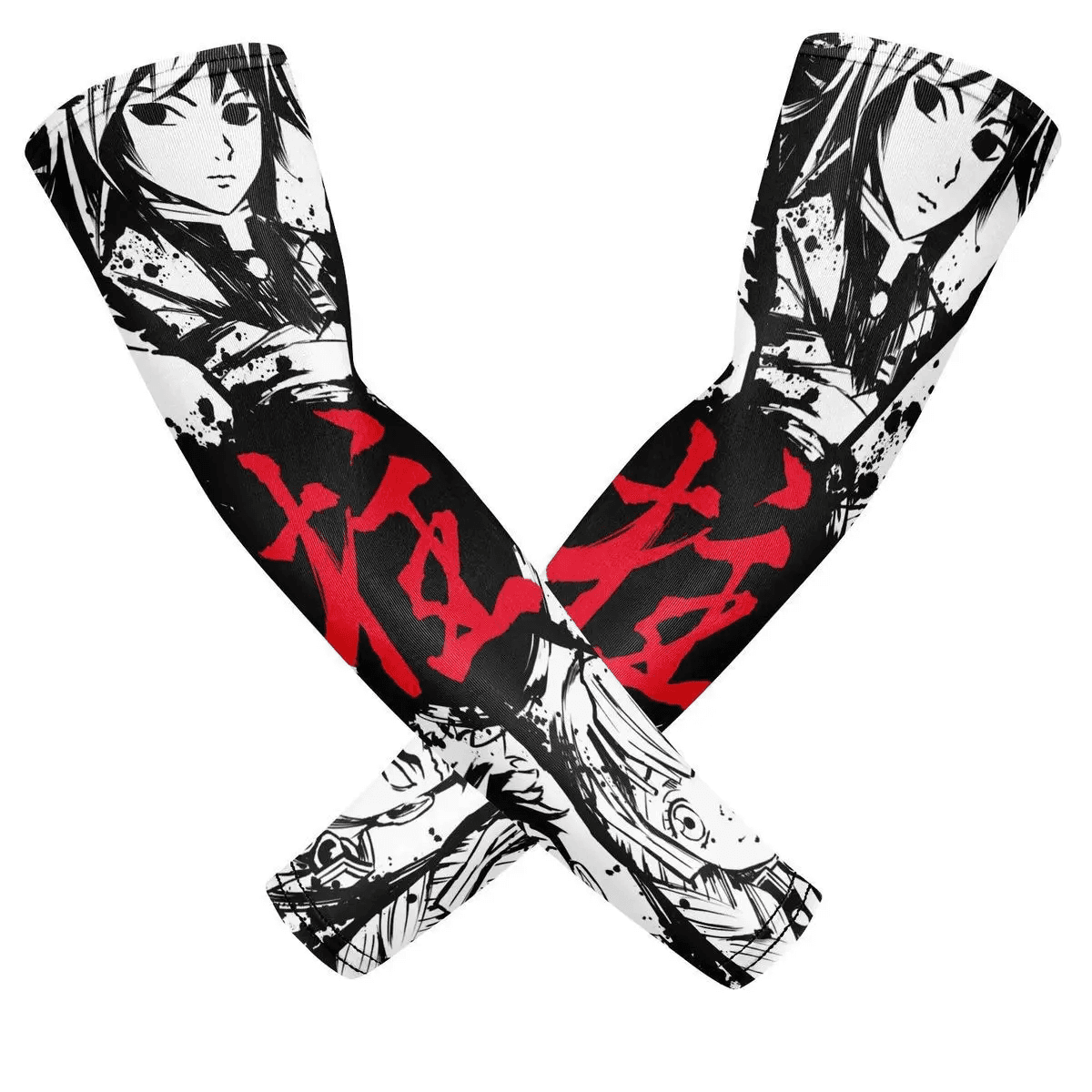 Anime Demon Slayer Giyu Tomioka UV Sun Protection Arm Sleeves