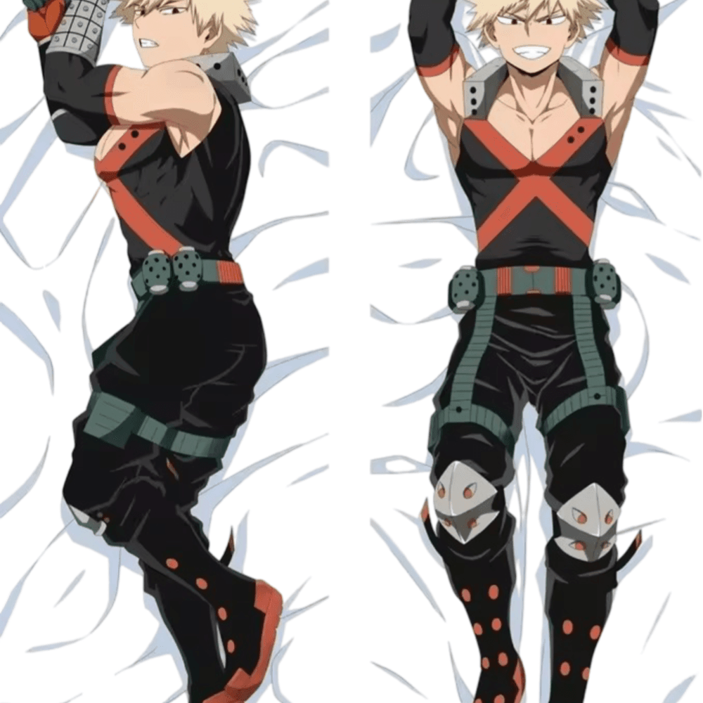 Anime My Hero Academia Katsuki Bakugo Double Side Print Hugging Body Pillow Cover