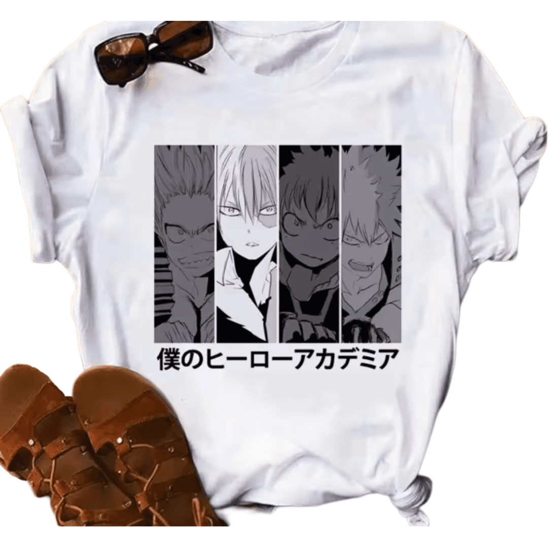 Anime My Hero Academia Character White T-Shirt