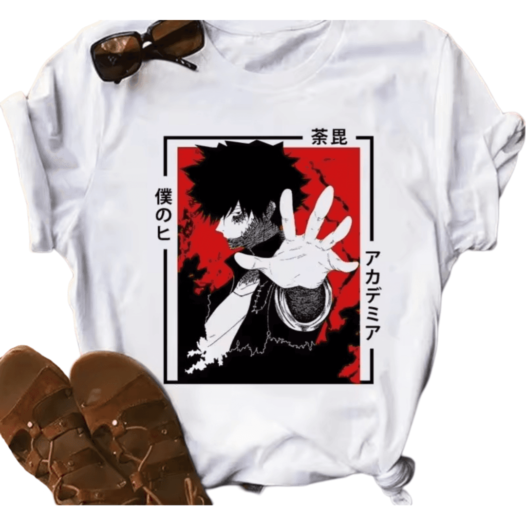 My Hero Academia Dabi Anime White T-Shirt
