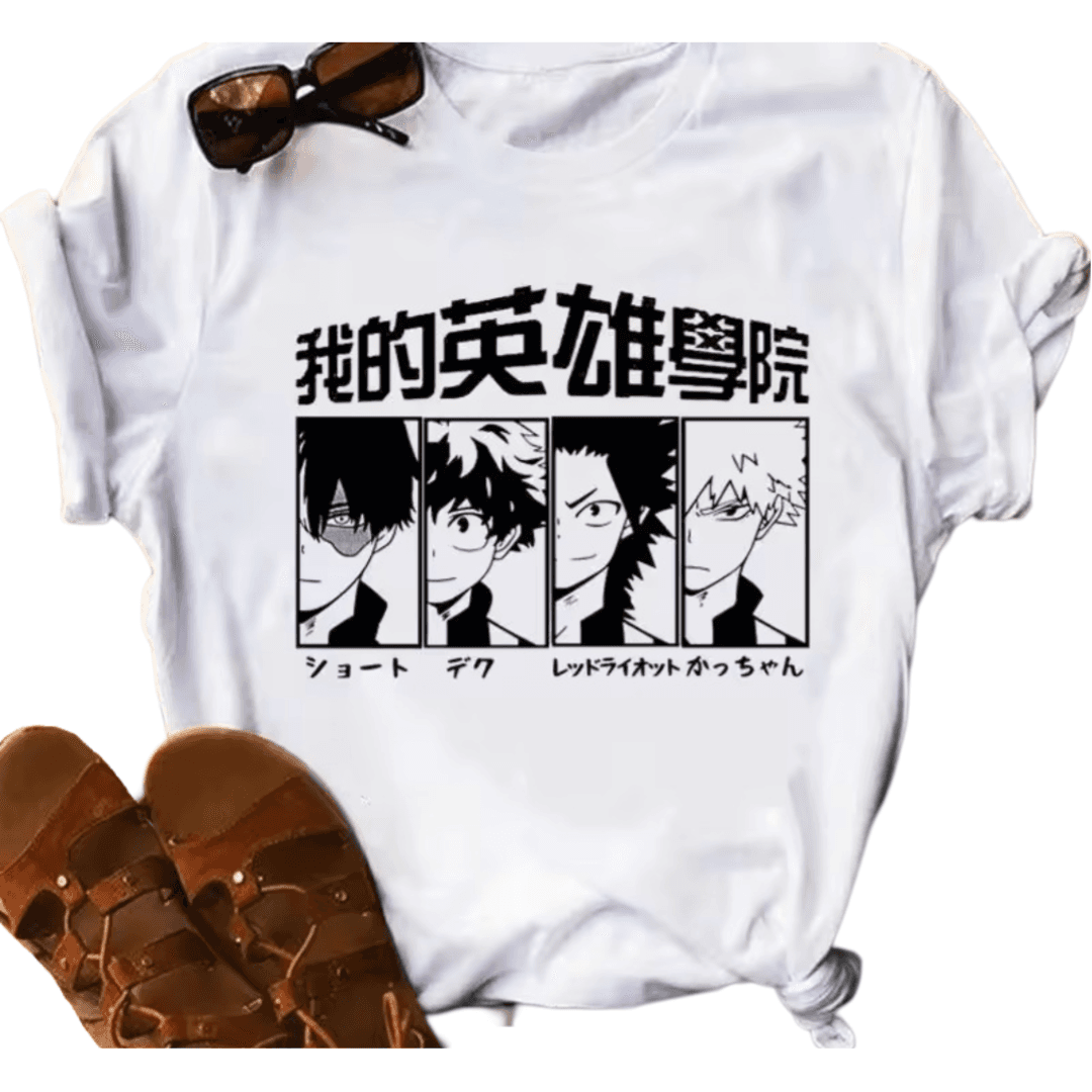My Hero Academia Character Anime White T-Shirt