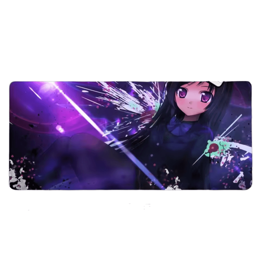 Anime Accel World Kuroyukihime HD Printed Purple Mouse Pad