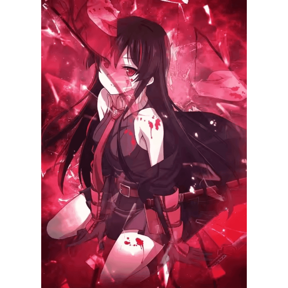 Akame Ga Kill Anime Akame Canvas Wall Art Picture