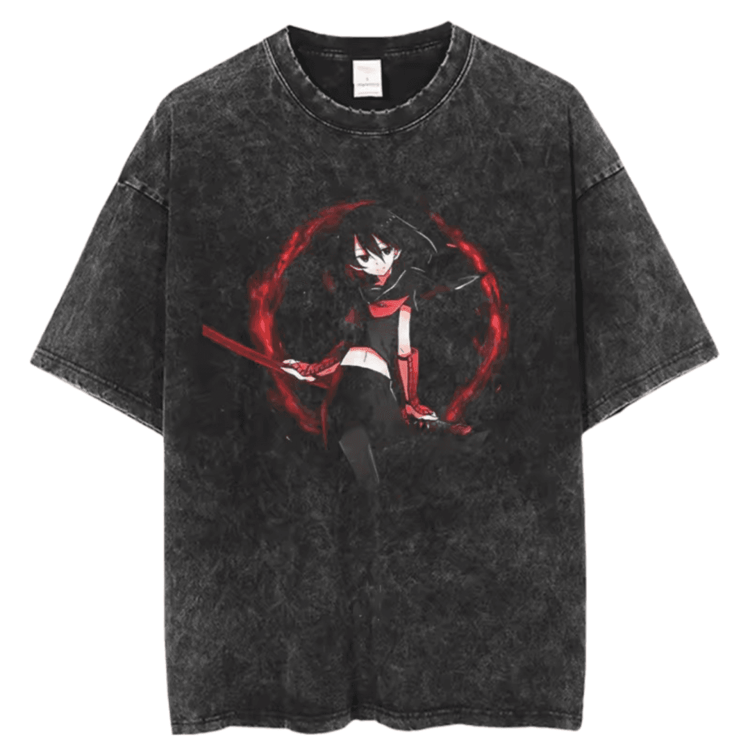 Akame Ga Kill Anime Akame Black T-Shirt