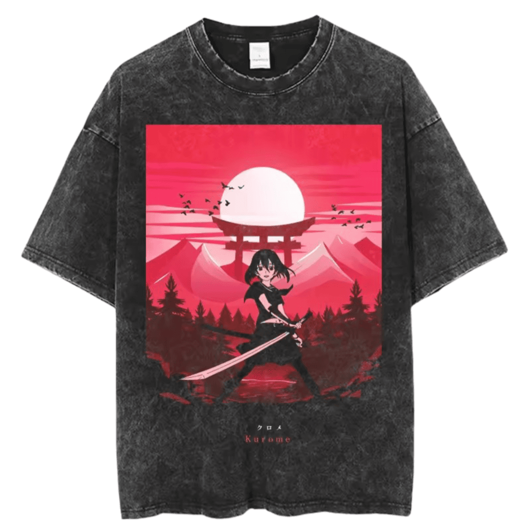 Akame Ga Kill Anime Kurome Black T-Shirt