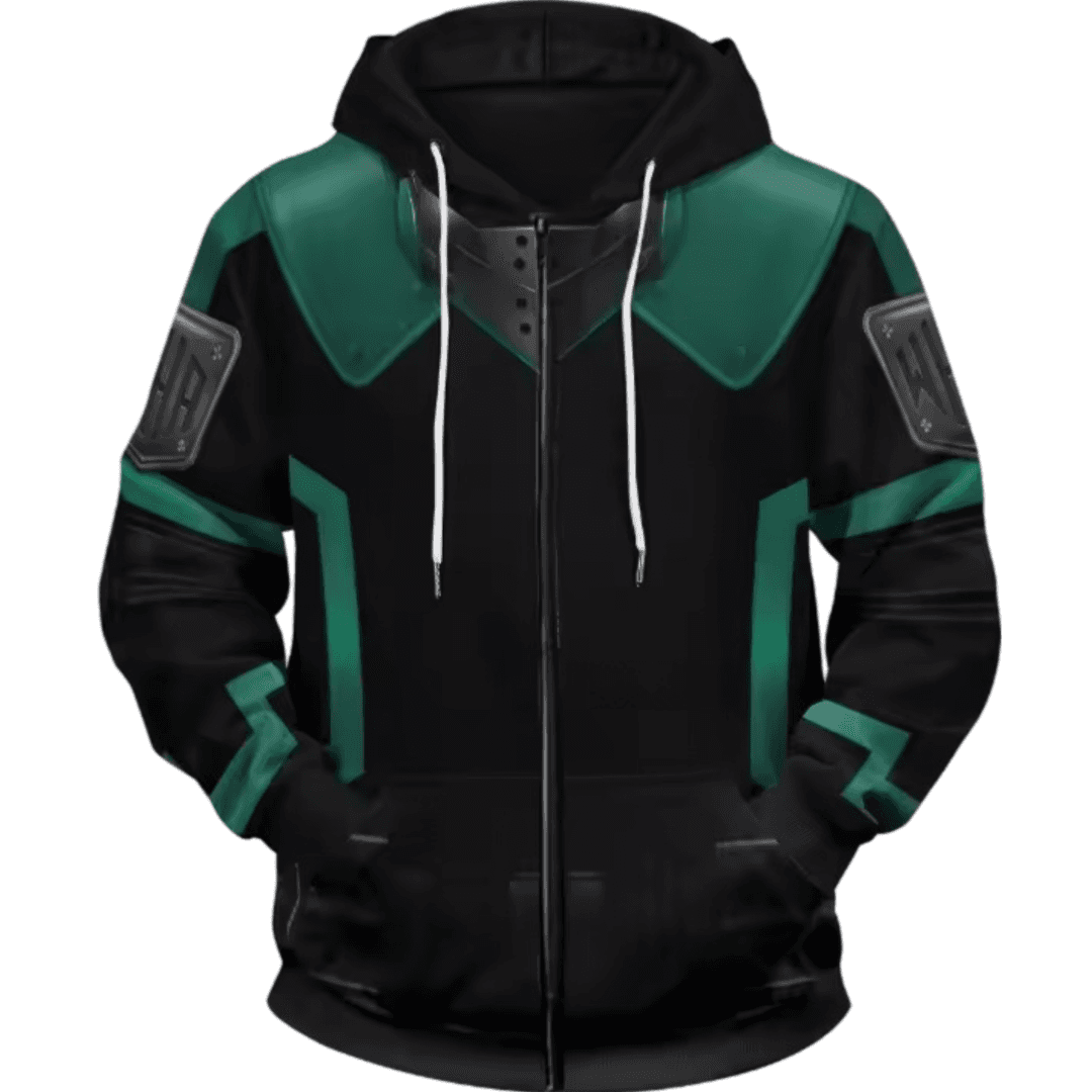 Anime My Hero Academia Izuku Midoriya Zipper Hoodie