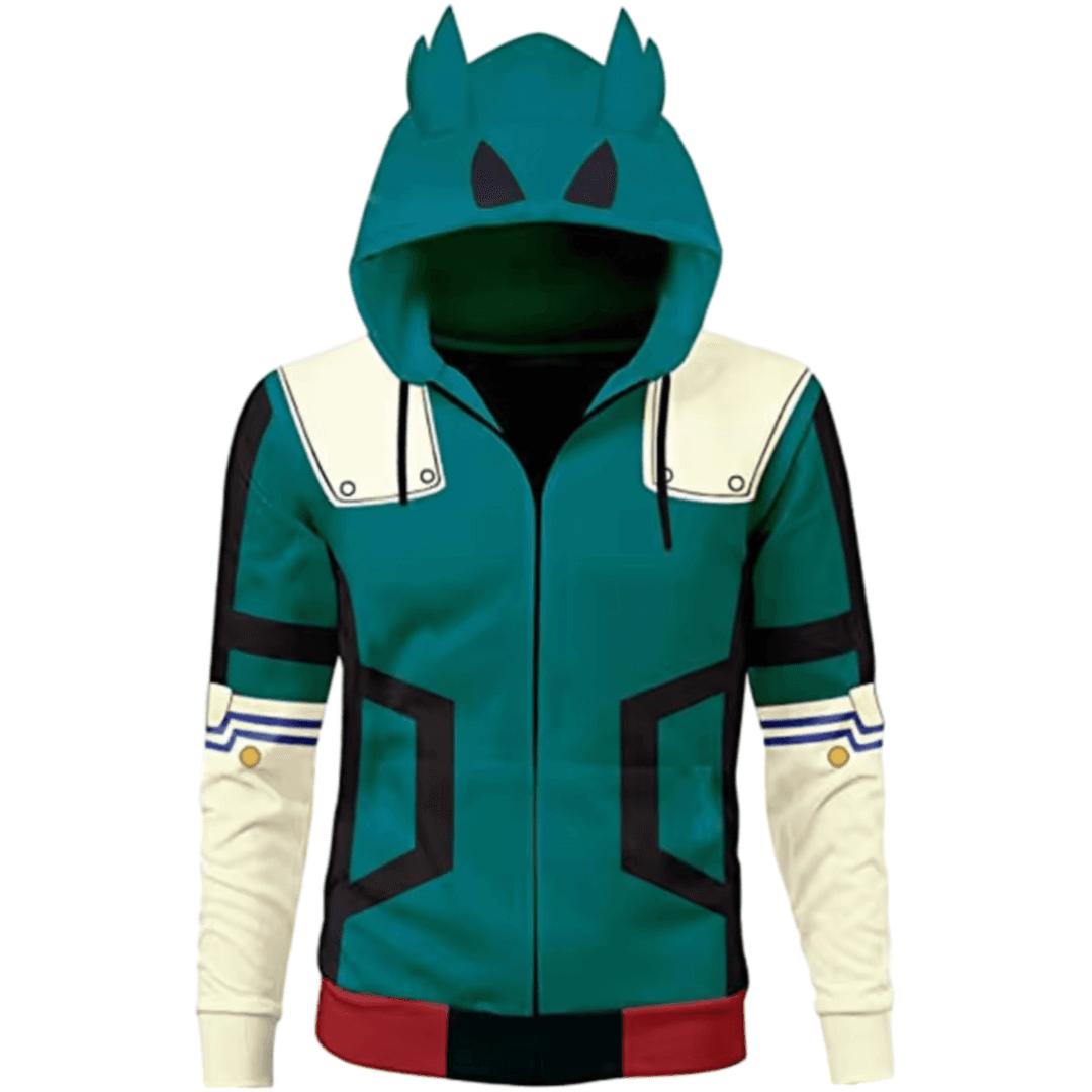 Anime My Hero Academia Izuku Midoriya Ears Hoodie