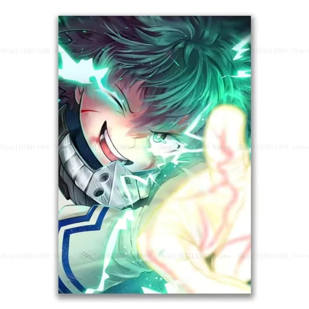 Izuku Midoriya Anime Printed Canva Poster