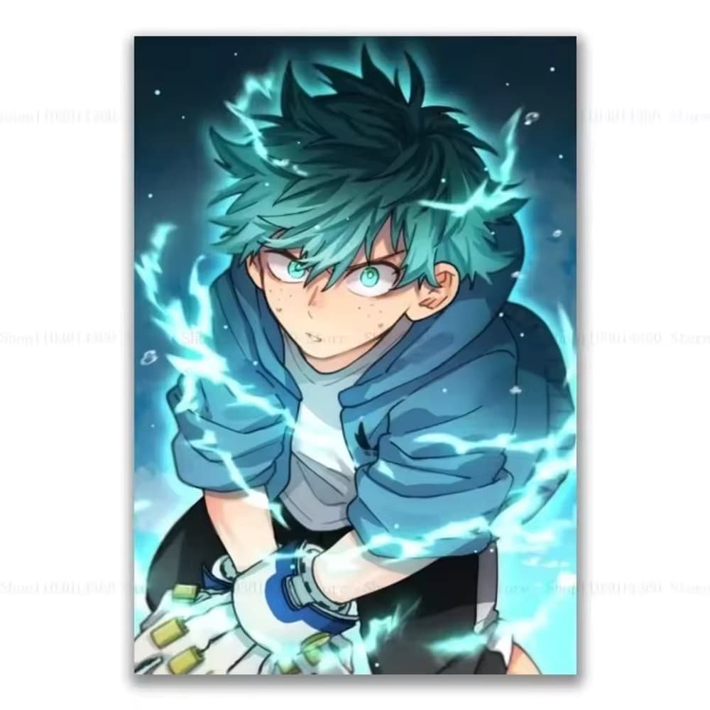 Anime My Hero Academia Izuku Midoriya Printed Canva Poster