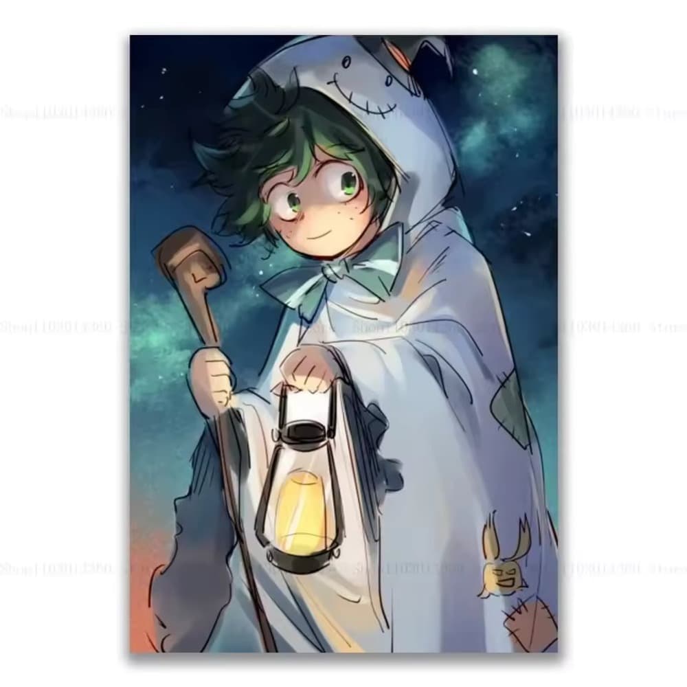 My Hero Academia Izuku Midoriya Anime Printed Canva Poster