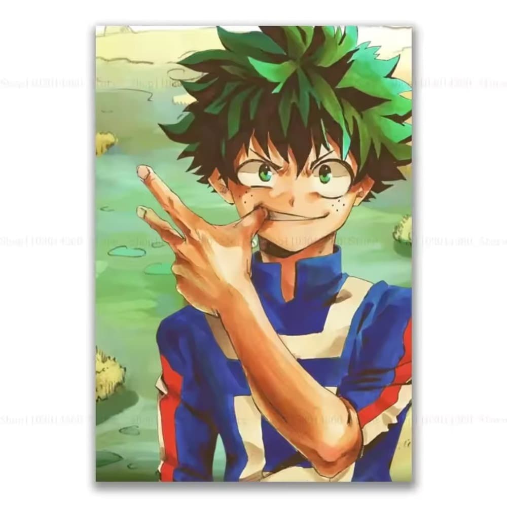 Izuku Midoriya Anime Canva Poster