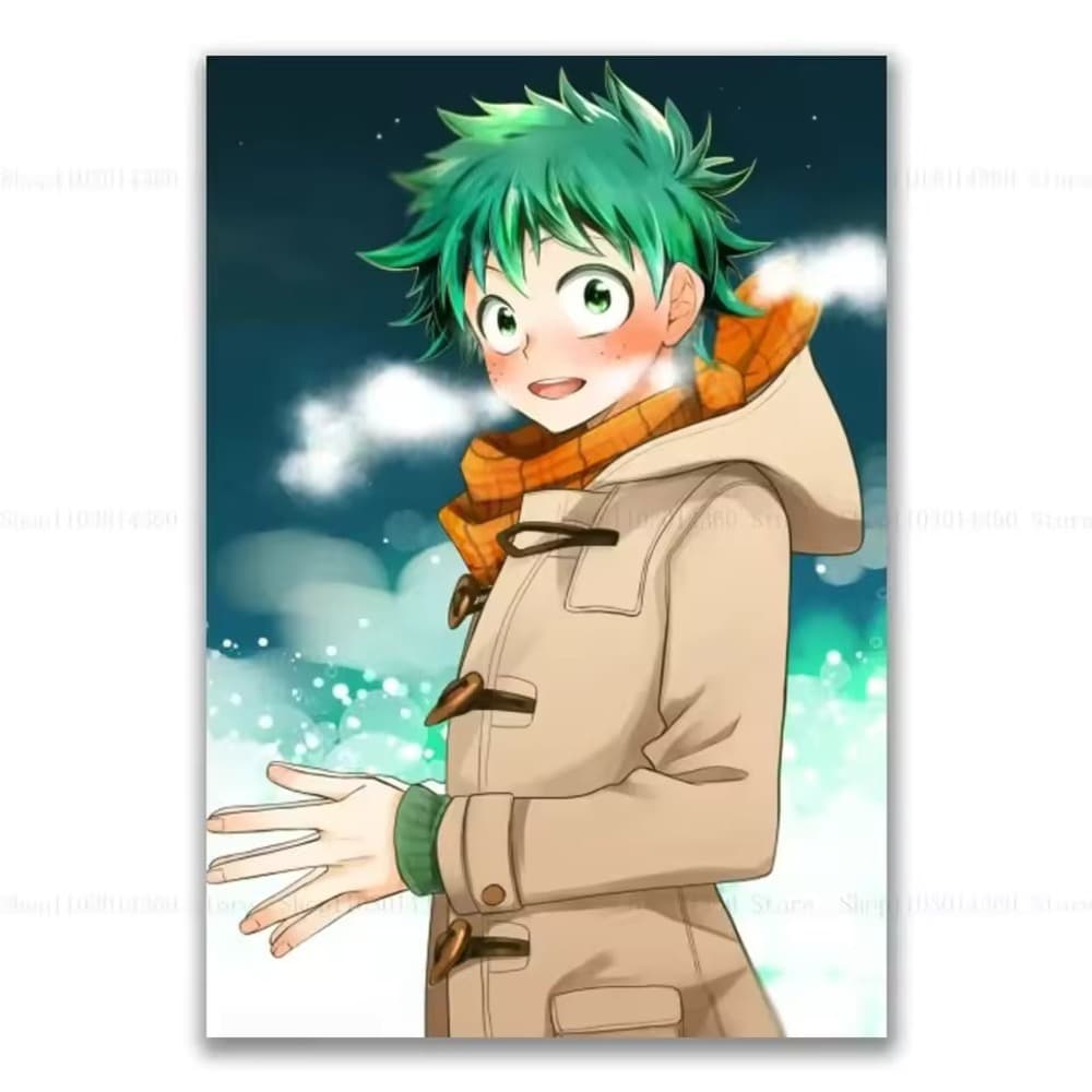 My Hero Academia Izuku Midoriya Anime Canva Poster
