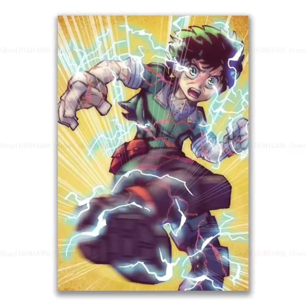 Izuku Midoriya Printed Canva Anime Poster