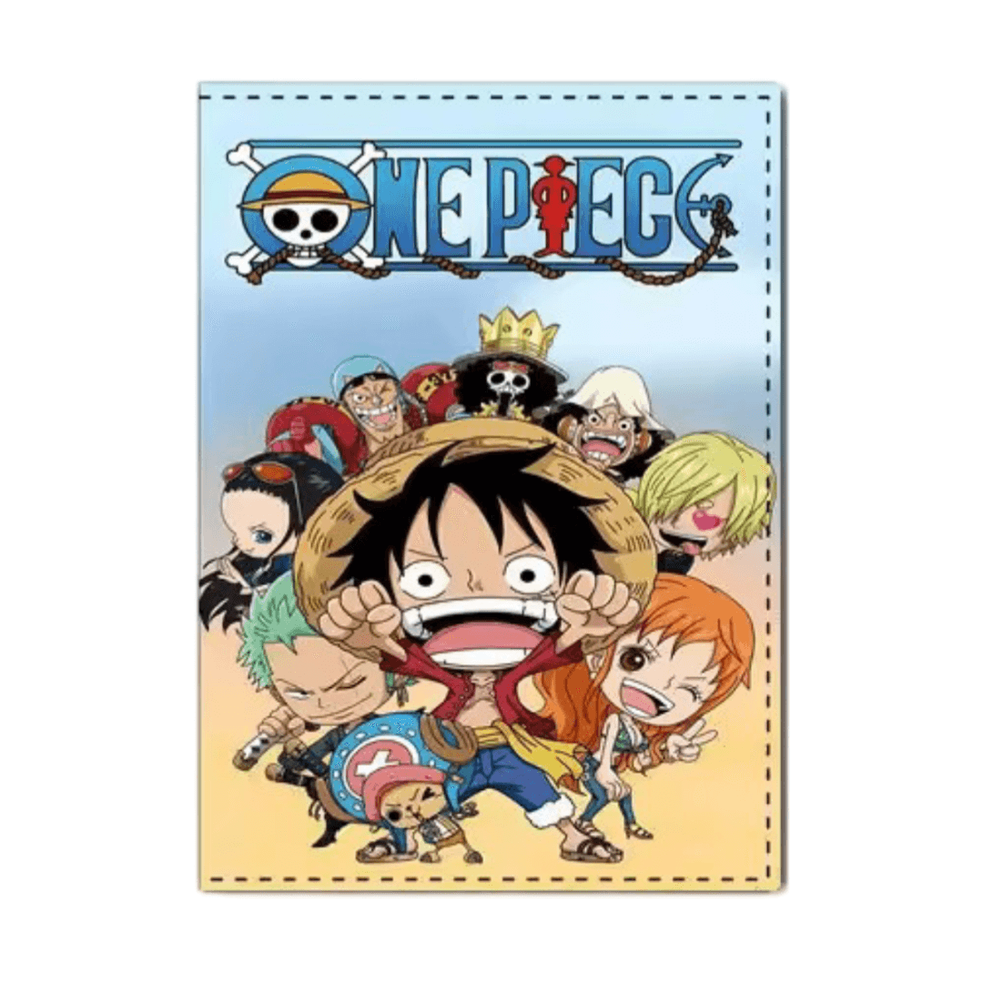 One Piece Anime Luffy With Friends PU Passport Holder