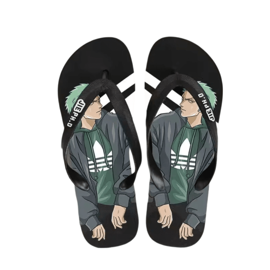 Anime One Piece Roronoa Zoro Casual Flip Flop Slipper