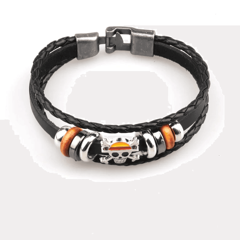 Anime One Piece Straw Hat Skull Bracelet — detail 1